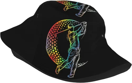 Vista 2 de Sombrero de pescador deportivo con pelota de golf, gorra de pescador casual, sombrero de golf Boonie, sombrero de viaje para playa, sombrero de sol