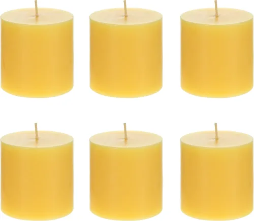 Vista 20 de Mega Candles 1 vela perfumada de citronela sólida, vela de cera vertida a mano de 2 x 3 pulgadas, uso en interiores y exteriores, campamento