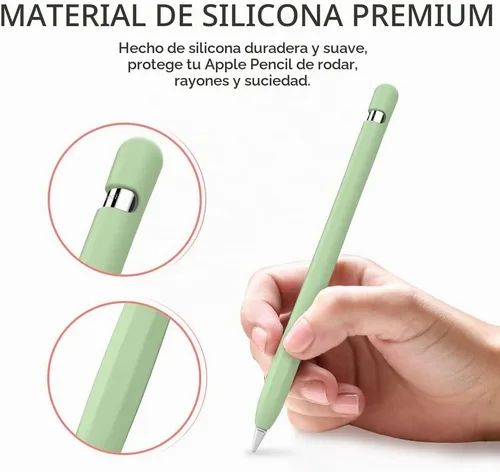 Vista 3 de AHASTYLE - Funda de silicona para Apple Pencil de 1ª generación Verde aguacate
