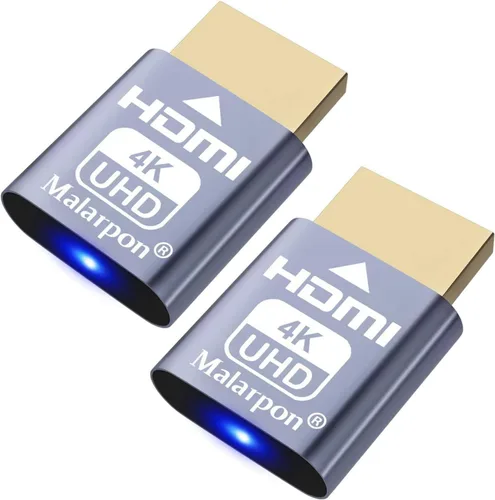 Vista 22 de Enchufe simulado HDMI compatible con pantalla sin cabeza emulador DDC EDID Headless Ghos con Windows Mac OSX Linux Ideal para aceleración