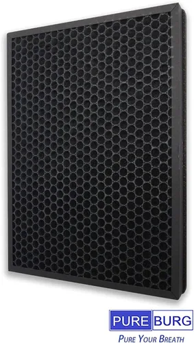 Vista 4 de PUREBURG Filtro de repuesto compatible con purificadores de aire TaoTronics TT-AP003 y VIVOSUN, H13 True HEPA y filtración multicapa de carbón