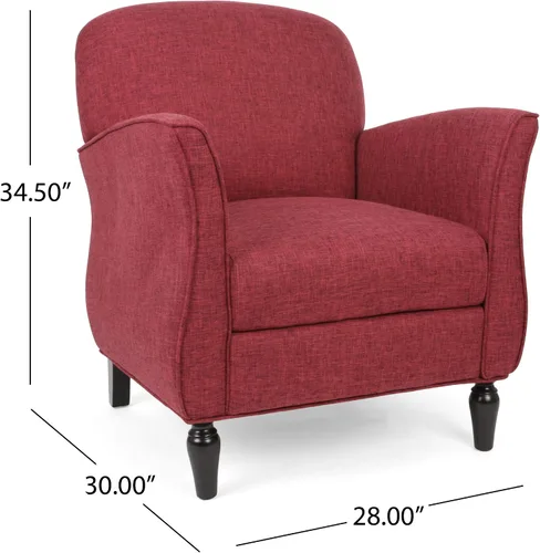 Vista 2 de Christopher Knight Home Crew - Sillón tradicional de tweed, arándano, gris