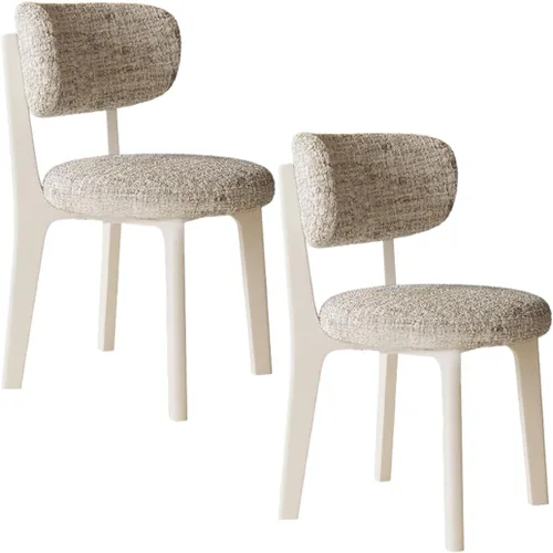 Vista 63 de YVYKFZD Solid Wood Dining Chairs, Armless Dining Room Chair Set, Upholstered Kitchen Chairs, Living Room Chair with Removable Fabric Seat Cushion