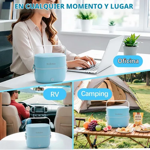 Vista 5 de Electric Cooking Lunch Box, 270W Portable Food Warmer