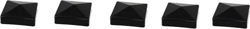 Vista 26 de Pyramid True - Tapa de vinilo de plástico para poste de valla de 4 x 4 pulgadas (3.937 in x 3.937 in), color negro o blanco/múltiples cantidades