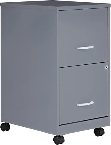 Vista 15 de Lorell Archivador móvil con 2 cajones, 14.2 x 18 x 26.5 pulgadas, negro