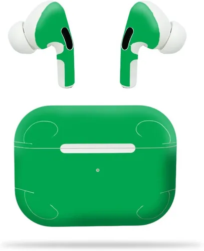 Vista 5 de MightySkins - Compatible con Apple Airpods Pro, color azul claro, protectora, duradera y única, fácil de aplicar, quitar y cambiar