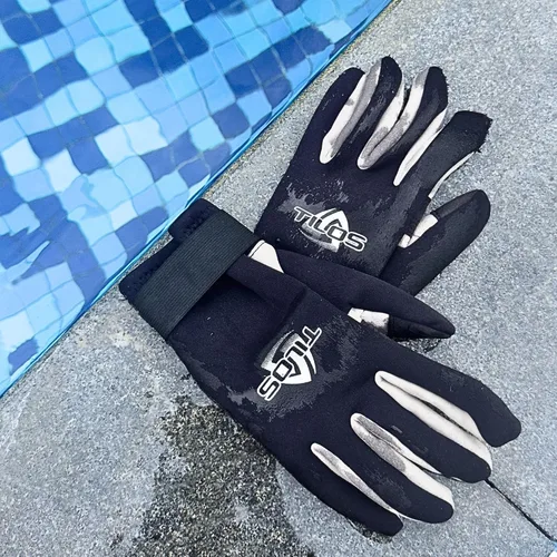 Vista 2 de Tilos Guantes de buceo tropical de 0.059 pulgadas con piel Amara para esnórquel, kayak, esquí acuático, vela, buceo, rafting