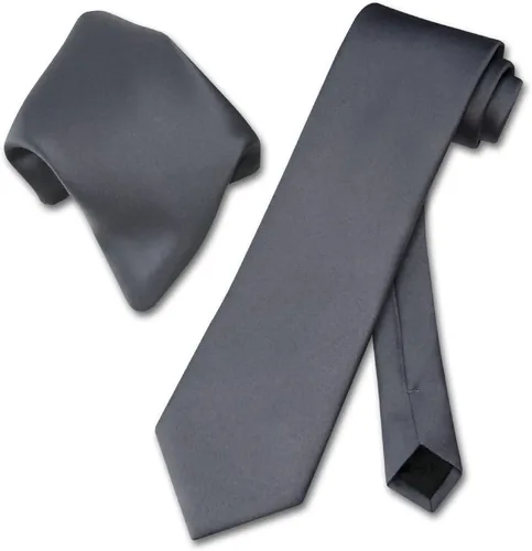 Vista 25 de Vesuvio Napoli Solid Color NeckTie & Handkerchief Pocket Square Men's Neck Tie Hanky Set Verde Aqua