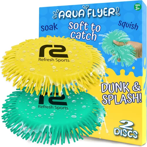 Vista 7 de Disco volador de agua suave para niños – ¡Rocea agua mientras vuela! Divertido juguete de agua de verano para playa, piscina, camping, lago, regalos