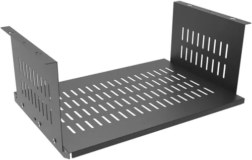 Vista 10 de Soporte de computadora debajo del escritorio para computadoras y PC SFF de factor de forma pequeño, con espacio de 17.3 pulgadas x 4 pulgadas