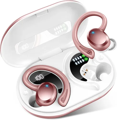 Vista 8 de Auriculares inalámbricos, auriculares deportivos Bluetooth 5.4 2026 nuevos auriculares Bluetooth con estéreo de 75 horas, 4 micrófonos ENC