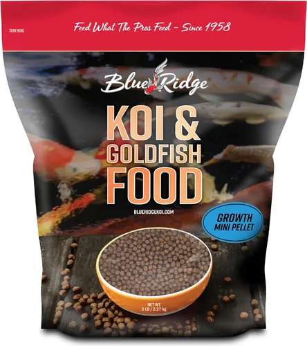 Vista 10 de Blue Ridge comida para peces Koi 2 libras - Fórmula de crecimiento mini para peces Koi, comida para peces dorados, comida premium para peces