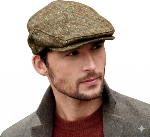 Vista 10 de Irish Newsboy - Gorra plana para hombre, hecha en Irlanda, 100% lana irlandesa
