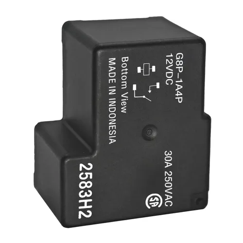 Vista 4 de Relé PCB completamente sellado G8P-1A4P 12V CC 30A - Relé de 4 pines 30A 250VAC para placa de PC o montado en panel, resuelve el problema del código