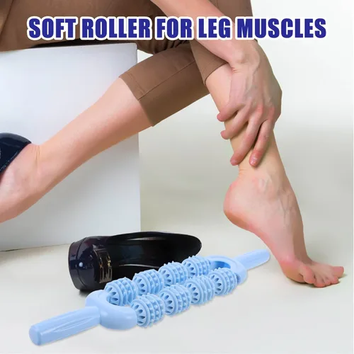 Vista 4 de SOIMISS Massage Roller for Legs Muscle, Calf Massager Roller Runner Device, Sports Leg Massager with Handle, Portable Relax Muscle Stick for