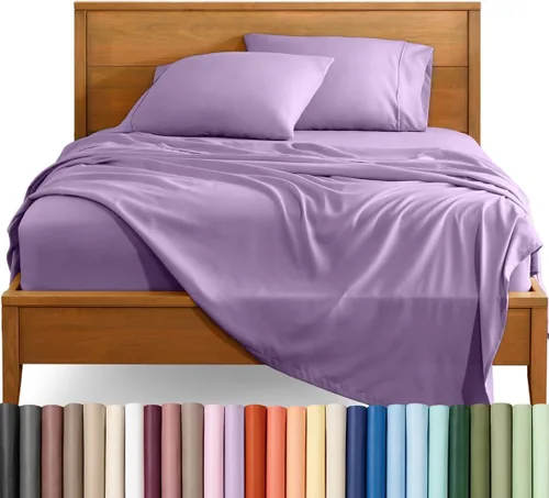 Vista 17 de Bare Home Juego de Sábanas Twin - Sábanas de Cama de Microfibra Ultra-Suave 1800 - Doble Cepillado - Bolsillos Profundos - Ajuste Fácil - Extra