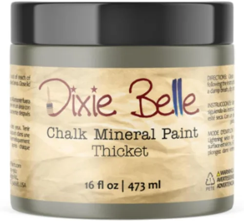 Vista 111 de Pintura para muebles con acabado de tiza Dixie Belle Paint Company - Amatista (4oz) - Pintura mineral de tiza chic púrpura profundo mate