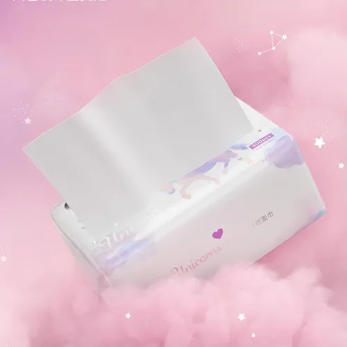 Vista 5 de Paquete de 6, tejido facial pequeño y suave, papel higiénico, servilleta desechable, funda de bolsa no caja, papel facial blanco, material fibra