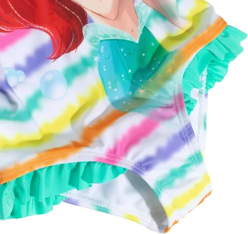 Vista 7 de Disney The Little Mermaid Princess Ariel - Traje de baño de una pieza para niñas pequeñas a niños grandes