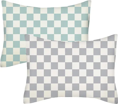 Vista 32 de ALVA BABY - Funda de almohada para niños pequeños de 13 x 18 pulgadas o 12 Bean Velvet-beige