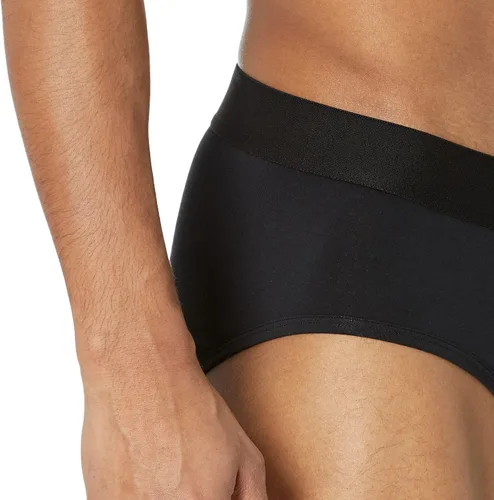 Vista 4 de Amazon Essentials Men's Breathable Cotton Jersey Briefs, Pack of 7 Negro
