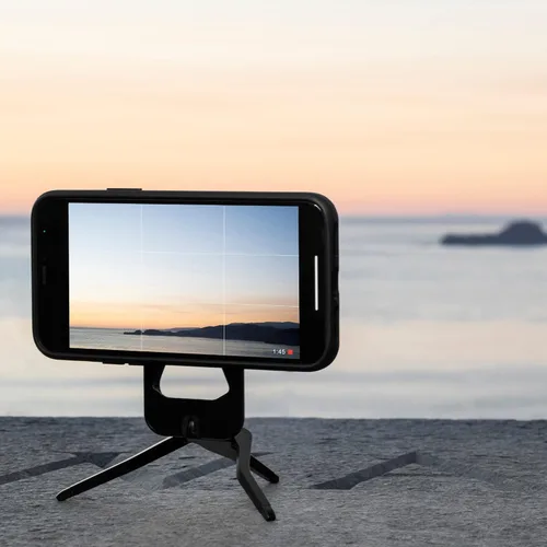 Vista 6 de Peak Design Trípode móvil, negro, diseño compacto, portátil y apto para bolsillo, compatible con MagSafe, montaje SlimLink, úsalo como un soporte