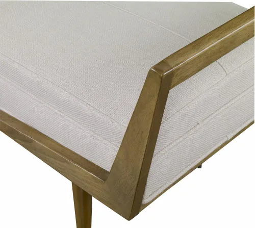 Vista 8 de Uttermost Waylon - Banco moderno de 59.25 pulgadas