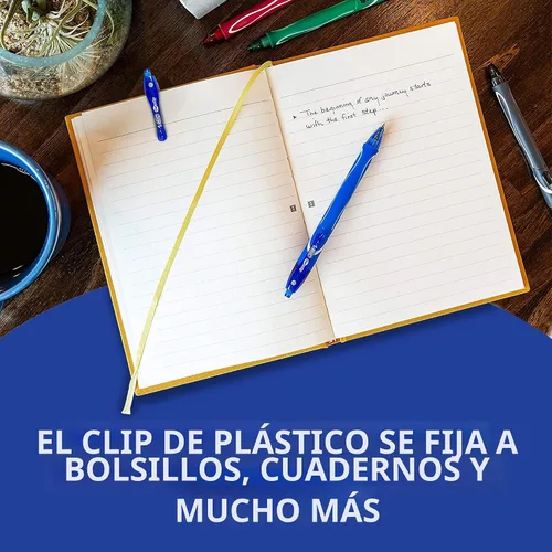 Vista 8 de BIC Gelocity - Bolígrafos de gel de secado rápido azul, punta media (0.7 mm - 1/32 pulgadas), paquete de 12 unidades, bolígrafos de gel retráctiles