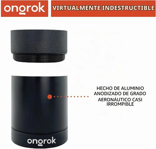 Vista 3 de ONGROK Recipiente de almacenamiento de aluminio, 6.1 fl oz, tarro a prueba de aire para preservar el olor y el aroma