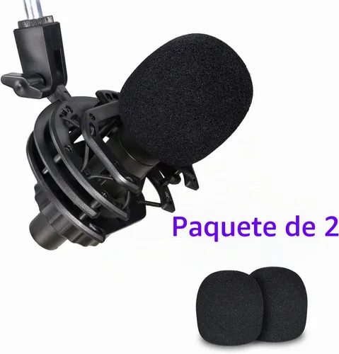 Vista 3 de YOUSHARES - Filtro pop SM58 compatible con micrófono Shure SM58, SM58S SM58-LC tipo bola para reducir los ruidos del viento, cubierta de micrófono 2