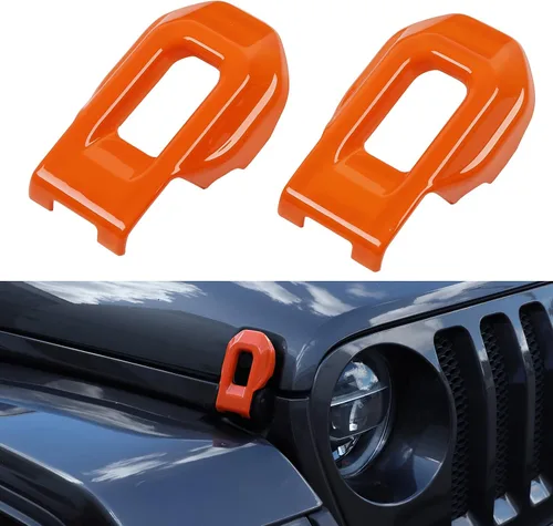 Vista 8 de Hoolcar Cubierta de soportes de cierre de capó para Jeep Wrangler JL JLU 2018-2021 y Gladiator JT 2020-2021, azul