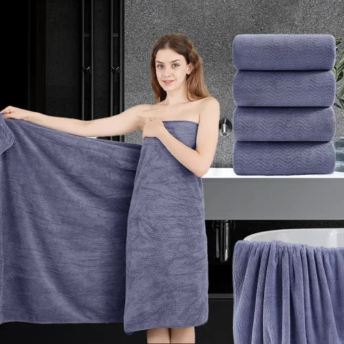 Vista 13 de Juego de toallas de baño de 8 piezas 2 toallas de baño grandes de gran tamaño, 2 toallas de mano y 4 paños Juego de toallas de baño ultrasuaves