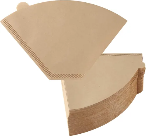 Vista 8 de 200 filtros de café #2, 2 filtros de café en cono natural sin blanquear, 2 filtros de cono de papel compatibles con cafetera, 100 unidades por caja