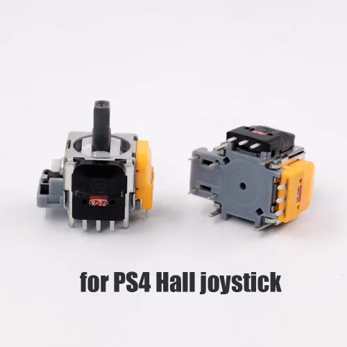 Vista 3 de 2 unids Hall efecto 3D sensor analógico joystick módulo reemplazo para PS4 sensor analógico potenciómetro color amarillo