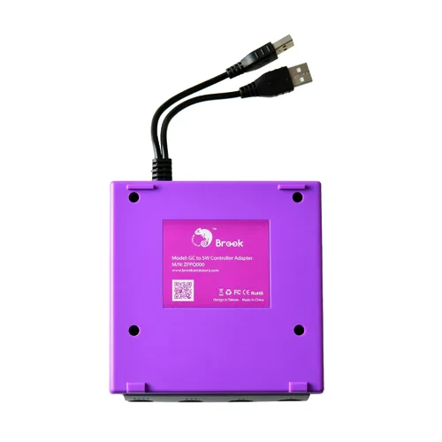 Vista 4 de Mcbazel Brook Super SW Converter for GameCube GC to Nintendo Switch Controller Adapter with Gam3Gear Keychain