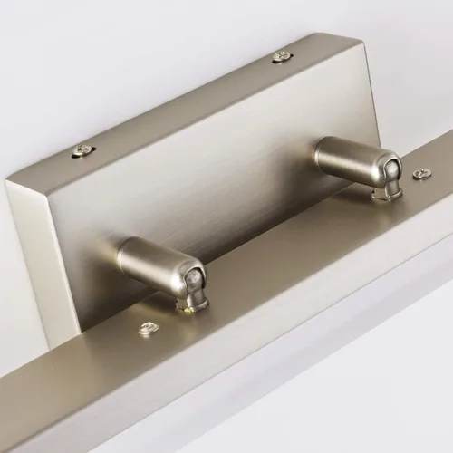 Vista 5 de mirrea Lámpara LED moderna de tocador de 24 pulgadas para iluminación de baño, regulable de 24 W, níquel cepillado (blanco cálido, 3000 K)