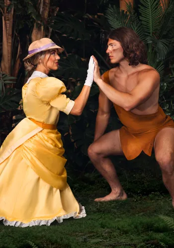Vista 3 de Disfraz de Tarzan Jane para mujer Multicolor