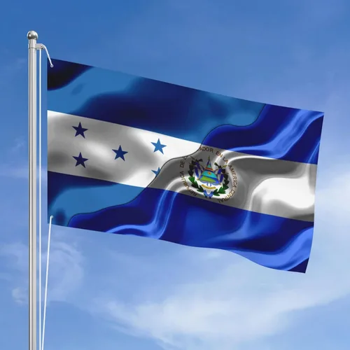 Vista 9 de Banderas de Honduras y República Dominicana para exteriores de 3 x 5 pies, tres capas de tela para coser a doble cara, impresión de 3 x 5 pies