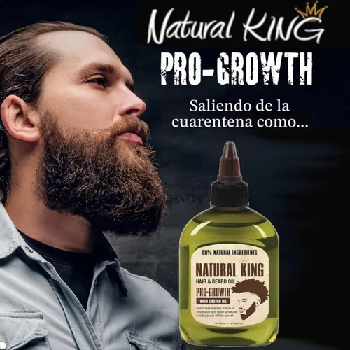 Vista 8 de SFC Natural King Pro-growth Aceite de ricino para cabello y barba 7.1 oz