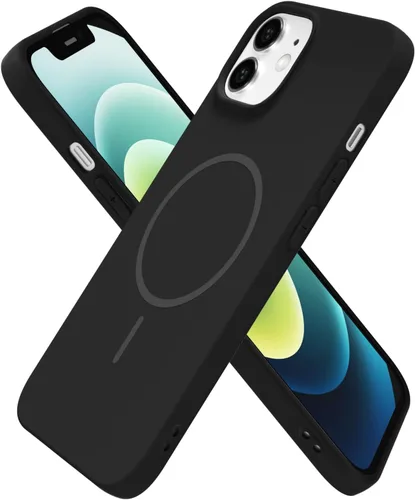 Vista 257 de Oakxco Funda de Silicona Mag Safe para iPhone 12 Pro Max, Funda Magnética Delgada y Fina Compatible con Carga Inalámbrica MagSafe, Bonita Funda