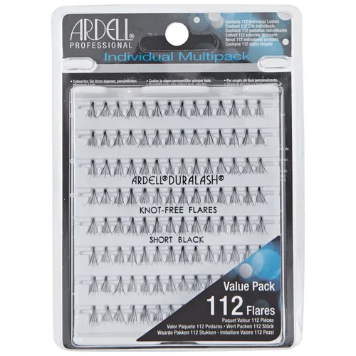 Vista 6 de Ardell Pestañas postizas individuales sin nudos, racimos de pestañas individuales naturales para volumen personalizado, ligeras para extensiones