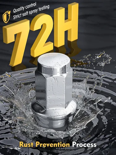 Vista 25 de MIKKUPPA 9/16-18 Tuercas de rueda OEM, reemplazo para tuercas de rueda Dodge Dakota 2005-2010, Durango 2004-2009, ruedas de fábrica Ram 1500