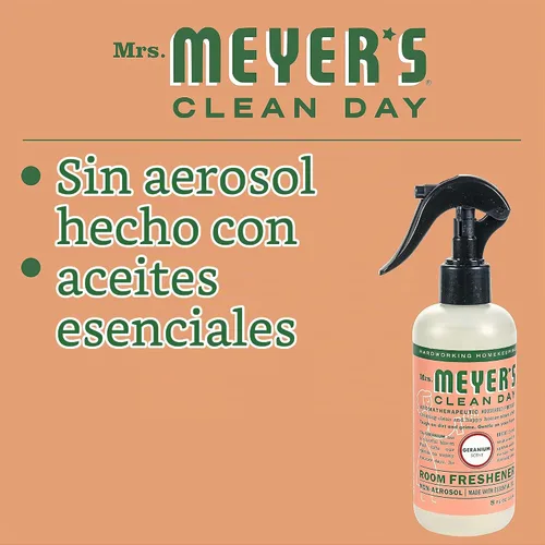 Vista 7 de Mrs. Meyer's Clean Day Ambientador en Spray para Habitaciones, Aroma de Geranio, 8 Fl oz (Paquete de 1)