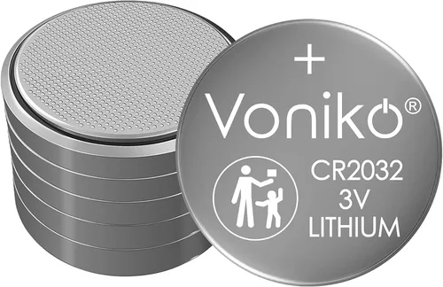 Vista 8 de Voniko Pilas de litio CR2032 de 3 V para seguridad infantil, compatibles con AirTag, llaveros, termómetros, básculas, 7 años de vida útil