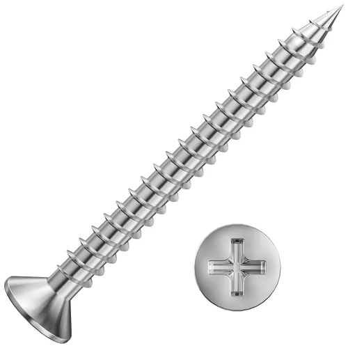 Vista 13 de Wensilon (1200 piezas) #4x1/2 Tornillo para madera negro de metal autorroscante de cabeza plana