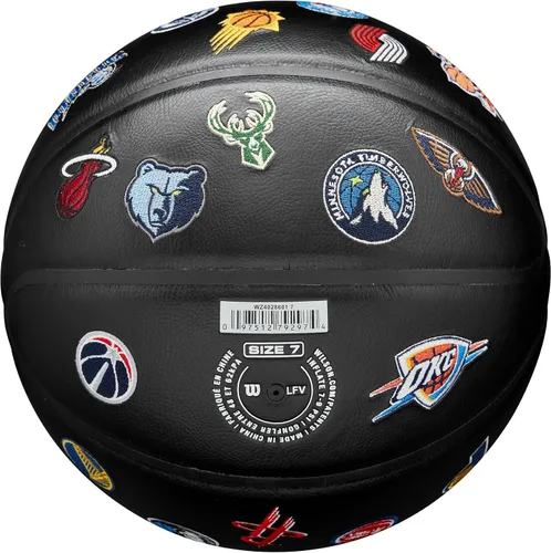 Vista 6 de WILSON NBA All Team Premiere Baloncesto – Negro/Multicolor, Tamaño 7-29.5 pulgadas