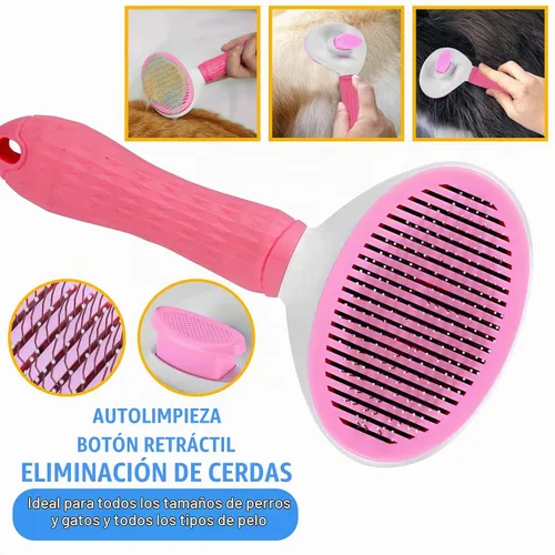 Vista 2 de Solución Completa de Aseo para Mascotas de Aiolpy - Kit de 9 Piezas con Cepillo Slicker, Herramienta Antinudos y Peine de Aseo para Todas las Razas