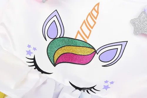 Vista 5 de JerrisApparel - Disfraz de unicornio para niña
