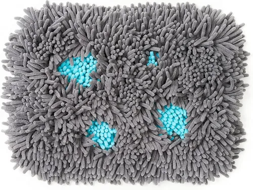 Vista 11 de Pet Parents Forager Tazón de alimentación lenta para perros y alfombrilla de olfateo - SoftSnout, base antideslizante (Bosque 30 cm)